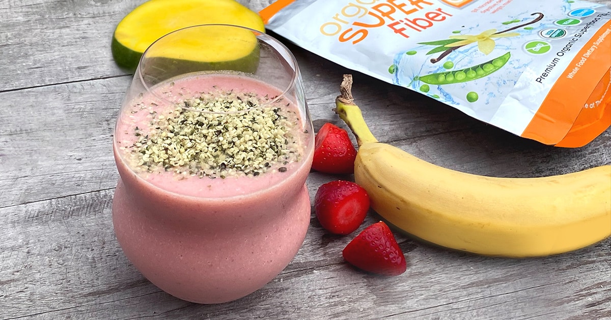 Strawberry Banana High Fiber Smoothie The Good Inside